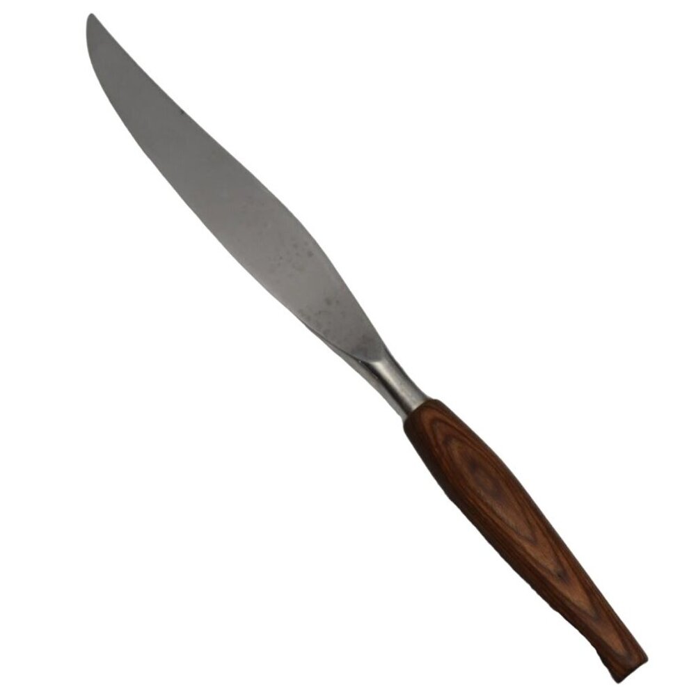 Mode Danish Stainless Steel Carving Knife Wood Handle From Sheffield England 13"